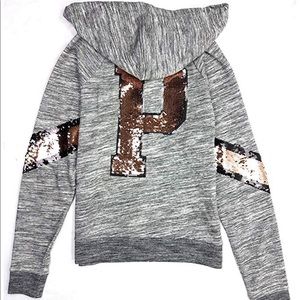 NWOT Victoria’s Secret PINK Bling Hoodie Sz L